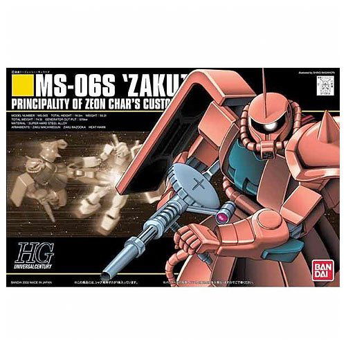 Mô hình Gundam Bandai HGUC 068 Zaku I Black Tri Stars 1/144 MS Gundam