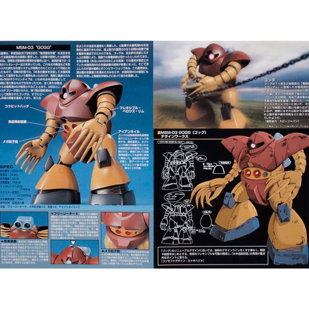 BANDAI HG MOBILE SUIT MSM-03 GOGG - IRION Juguetería - 