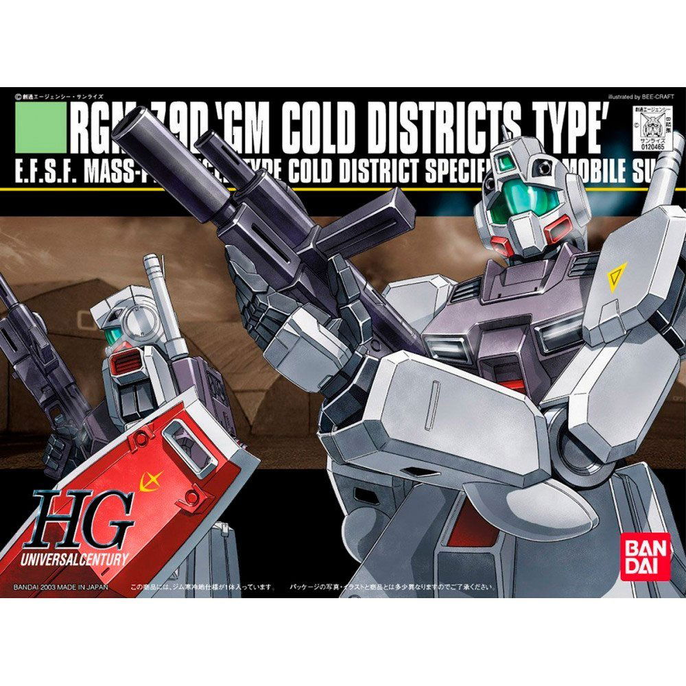 BANDAI HG MOBILE SUIT RGM-79D GM COLD DISTRICT TYPE - IRION Juguetería - 