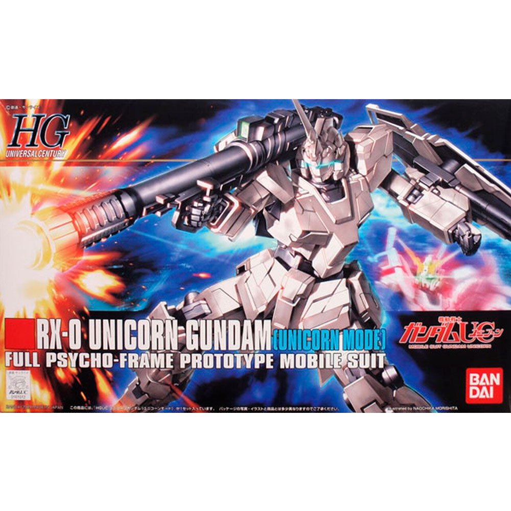 BANDAI HG MOBILE SUIT RX-0 UNICORN GUNDAM UNICORN MODE - IRION Juguetería - 