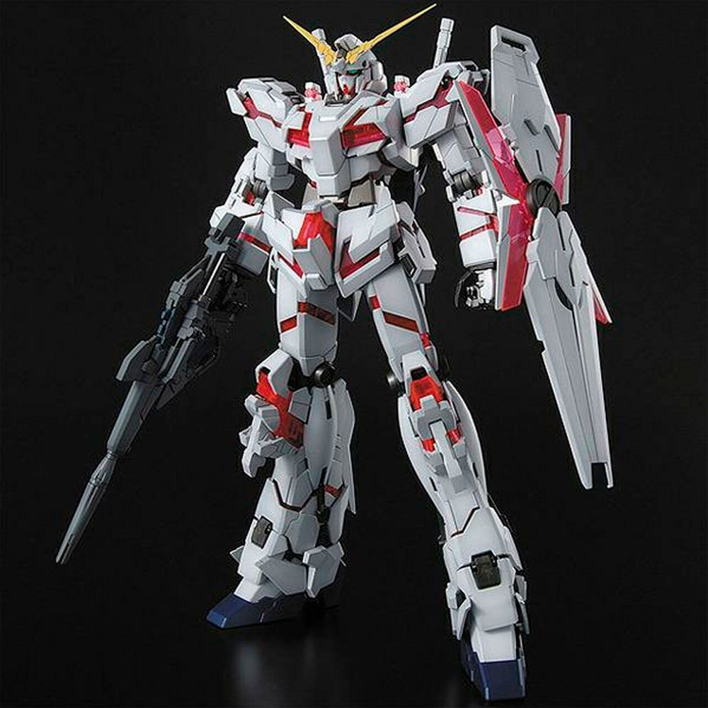 BANDAI MG MOBILE SUIT RX-0 UNICORN GUNDAM HD COLOR + MS CAGE - IRION Juguetería - 