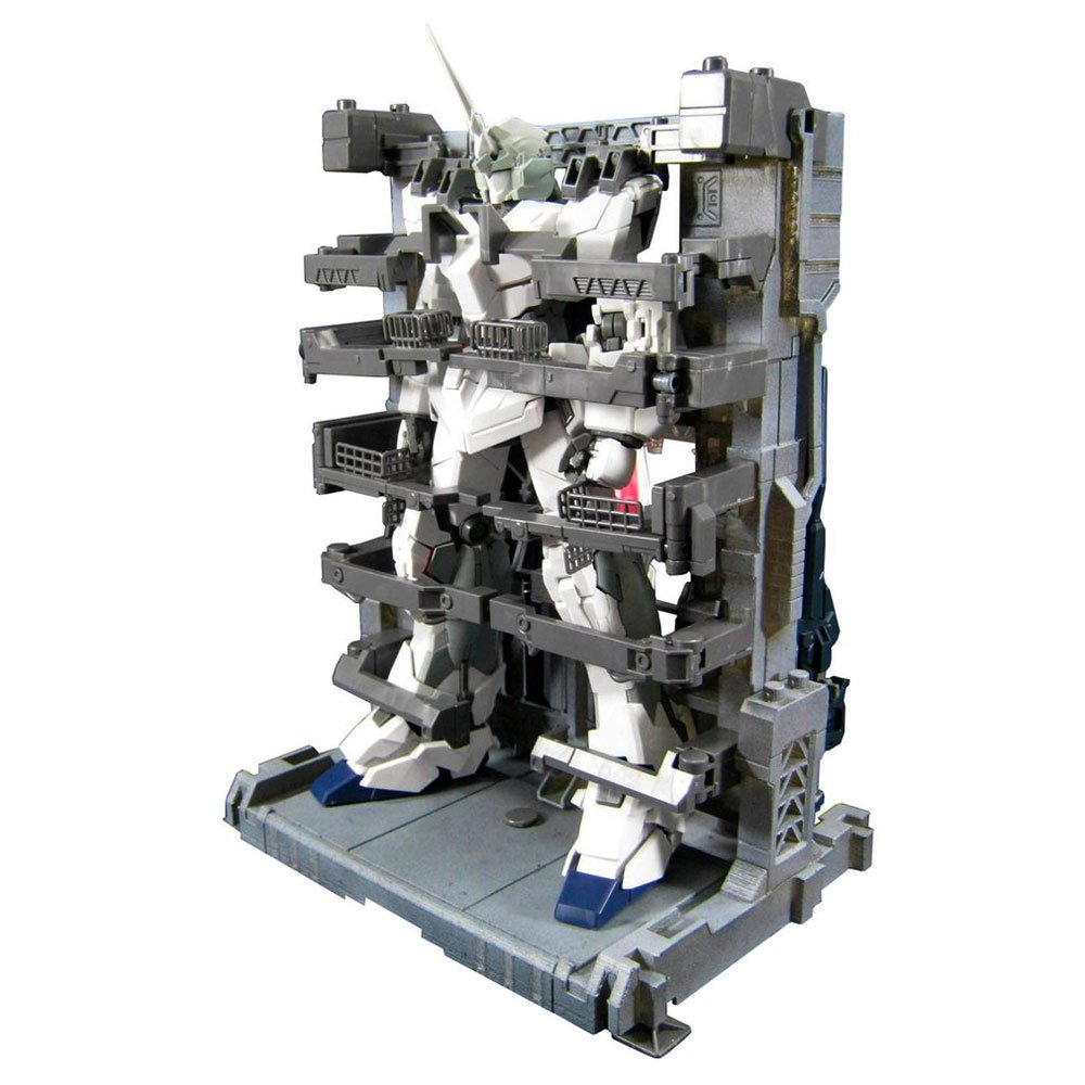 BANDAI MG MOBILE SUIT RX-0 UNICORN GUNDAM HD COLOR + MS CAGE - IRION Juguetería - 