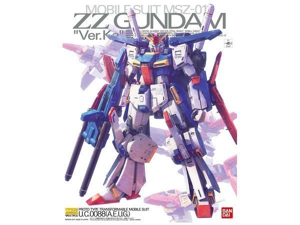 BANDAI MG ZZ GUNDAM 