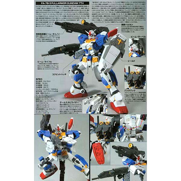 BANDAI MOBILE SUIT FA-78-3 FULLARMOR GUNDAM 7TH HG (1:144) - IRION Juguetería - 