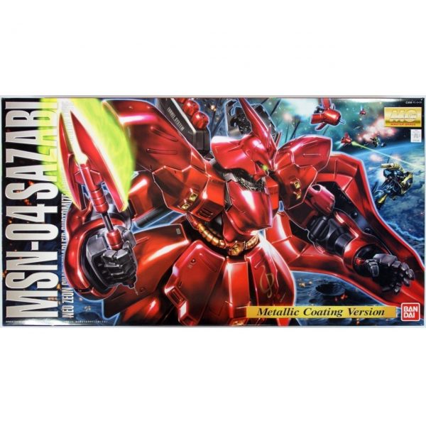 BANDAI MOBILE SUIT GUNDAM MSN-04 SAZABI METALLIC COATING VERSION MG (1:100) - IRION Juguetería - 
