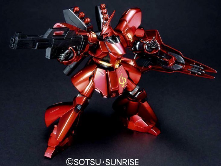 BANDAI MOBILE SUIT GUNDAM MSN-04 SAZABI METALLIC COATING VERSION MG (1:100) - IRION Juguetería - 