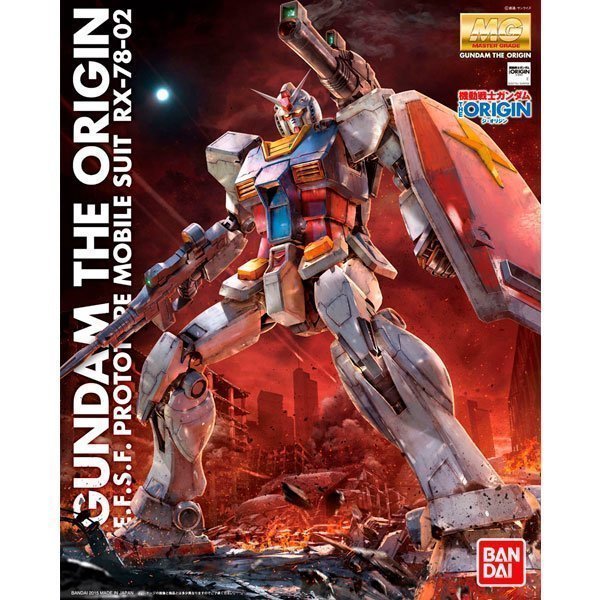 BANDAI MOBILE SUIT GUNDAM THE ORIGIN RX-78-02 MG - IRION Juguetería - 