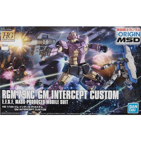 BANDAI MOBILE SUIT RGM-79KC GM INTERCEPT CUSTOM HG (1:144) (GUNDAM THE ORIGIN) - IRION Juguetería - 
