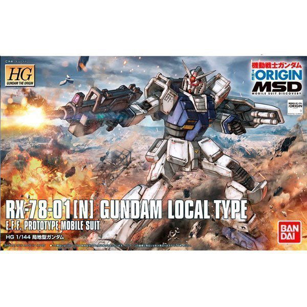 BANDAI MOBILE SUIT RX-78-01[N] GUNDAM LOCAL TYPE HG (1:144) (GUNDAM THE ORIGIN) - IRION Juguetería - 