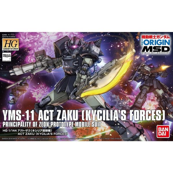 BANDAI MOBILE SUIT YMS-11 ACT ZAKU [KYCILIA´S FORCES] HG (1:144) (GUNDAM THE ORIGIN) - IRION Juguetería - 