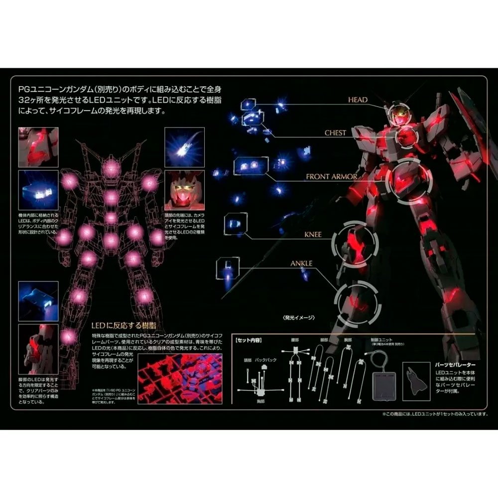 BANDAI PG LED UNIT RX-0 UNICORN GUNDAM - IRION Juguetería - 