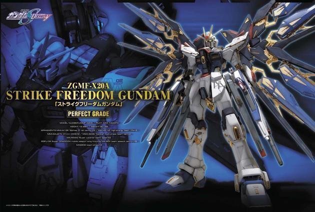 BANDAI PG MOBILE SUIT STRIKE FREEDOM GUNDAM ZGMF-X20A - IRION Juguetería - 