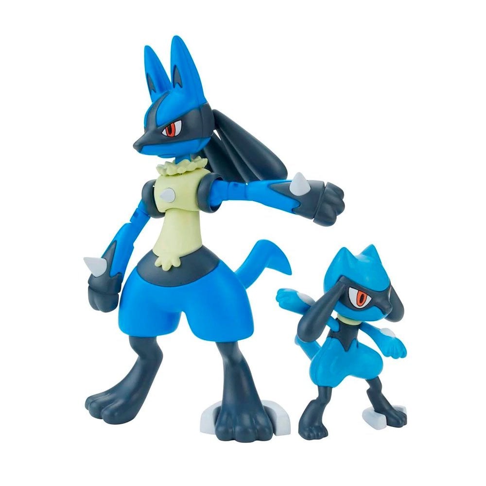 BANDAI POKEMON PLAMO COLLECTION NO.44 SELECT SERIES RIOLU AND LUCARIO - IRION Juguetería - 