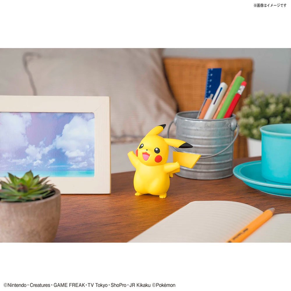 BANDAI POKEMON PLAMO COLLECTION QUICK!! NO.01 PIKACHU - IRION Juguetería - 
