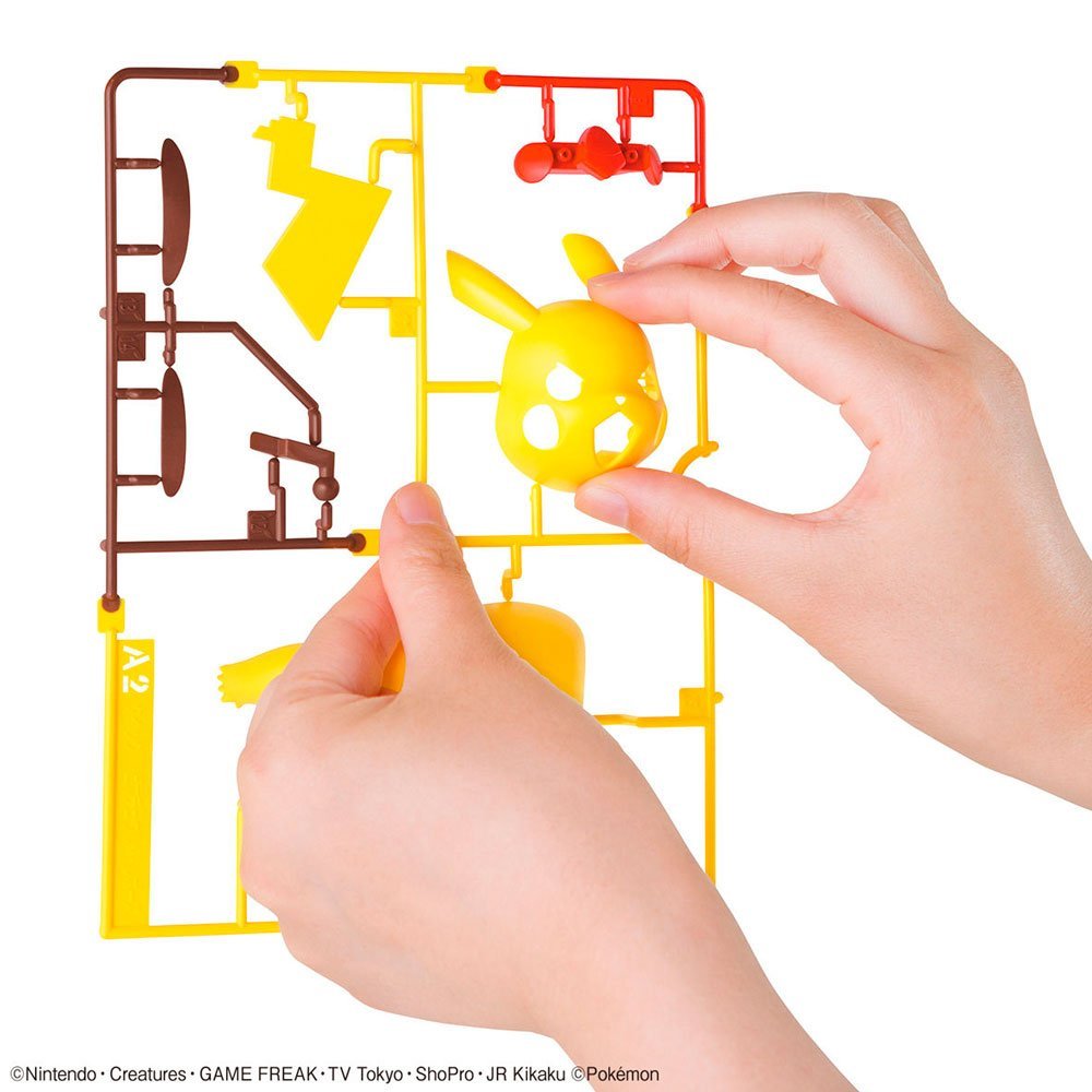 BANDAI POKEMON PLAMO COLLECTION QUICK!! NO.03 PIKACHU BATTLE POSE - IRION Juguetería - 