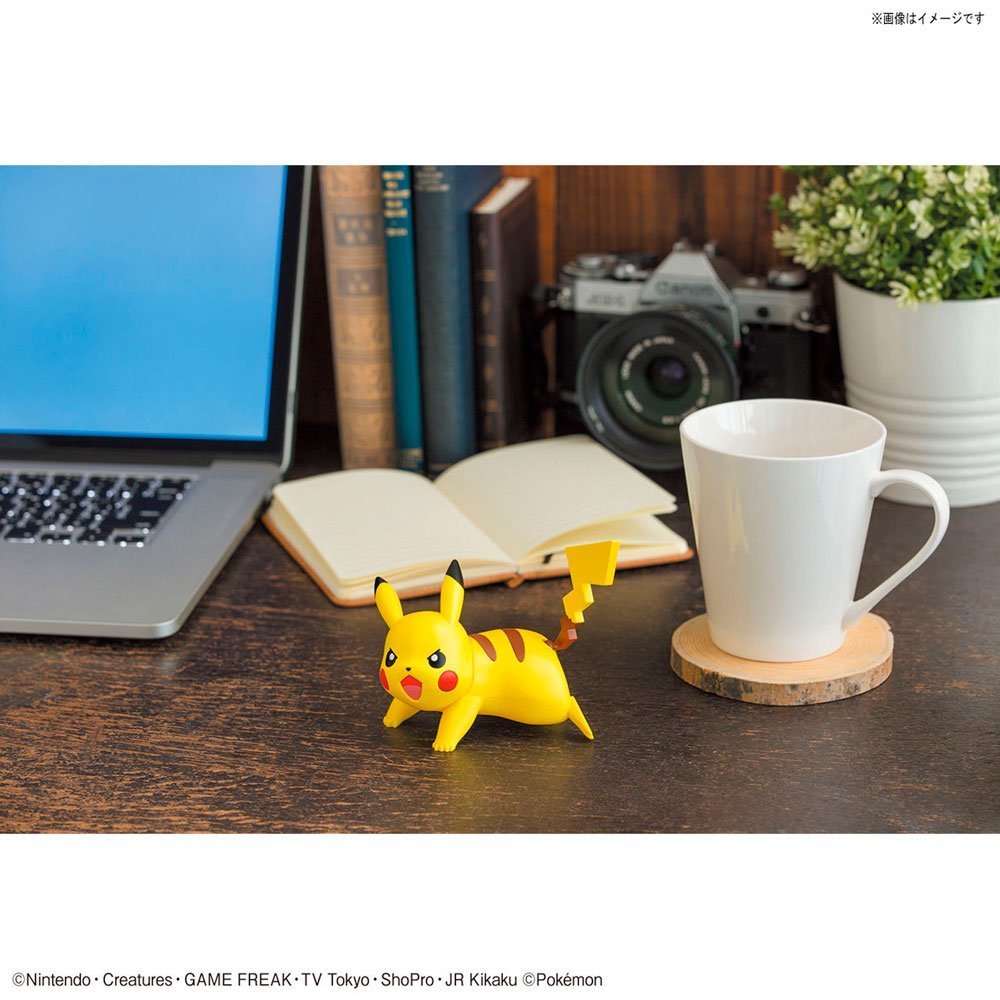 BANDAI POKEMON PLAMO COLLECTION QUICK!! NO.03 PIKACHU BATTLE POSE - IRION Juguetería - 