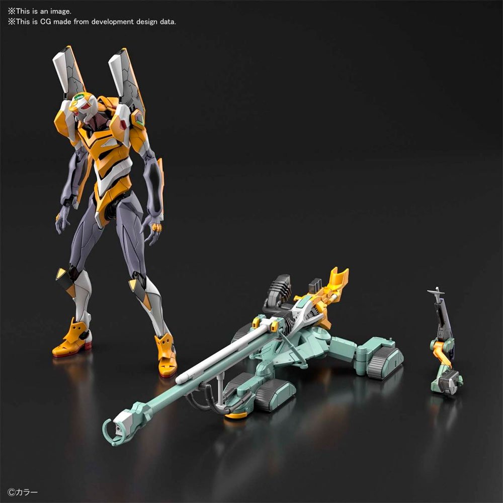 BANDAI RG ALL PURPOSE HUMANOID EVANGELION PROTOTYPE UNIT 00 DX POSITRON CANNON SET - IRION Juguetería - 