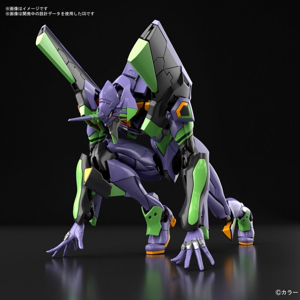 BANDAI RG ARTIFICIAL HUMAN EVANGELION UNIT-01 DX TRANSPORT PLATFORM SET - IRION Juguetería - 