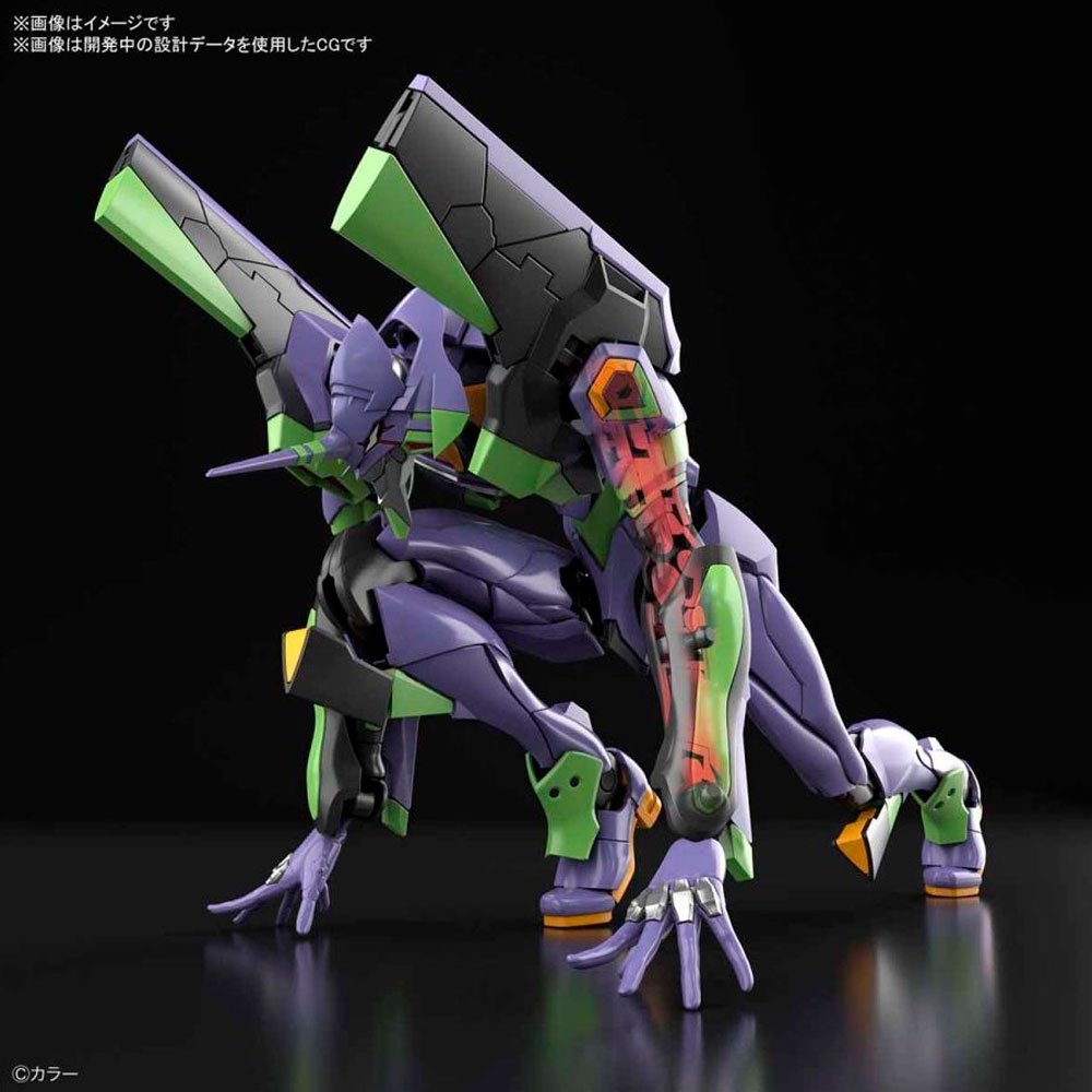 BANDAI RG ARTIFICIAL HUMAN EVANGELION UNIT-01 DX TRANSPORT PLATFORM SET - IRION Juguetería - 