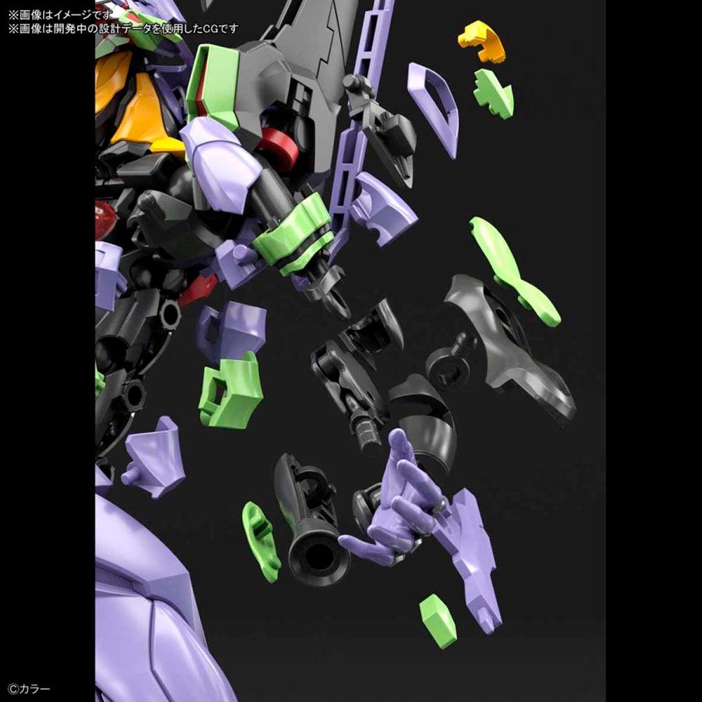 BANDAI RG ARTIFICIAL HUMAN EVANGELION UNIT-01 DX TRANSPORT PLATFORM SET - IRION Juguetería - 