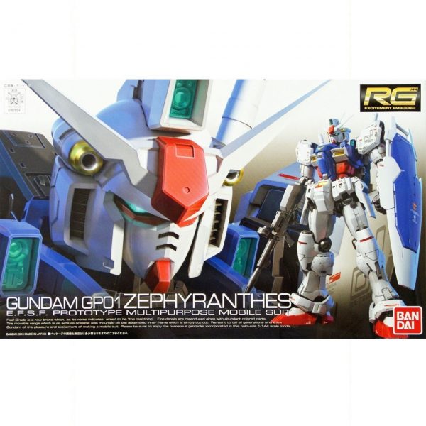 BANDAI RG MOBILE SUIT GUNDAM GP01 ZEPHYRANTHES - IRION Juguetería - 