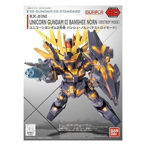 BANDAI SD UNICORN GUNDAM 02 BANSHEE NORN [DESTROY MODE] - IRION Juguetería - 