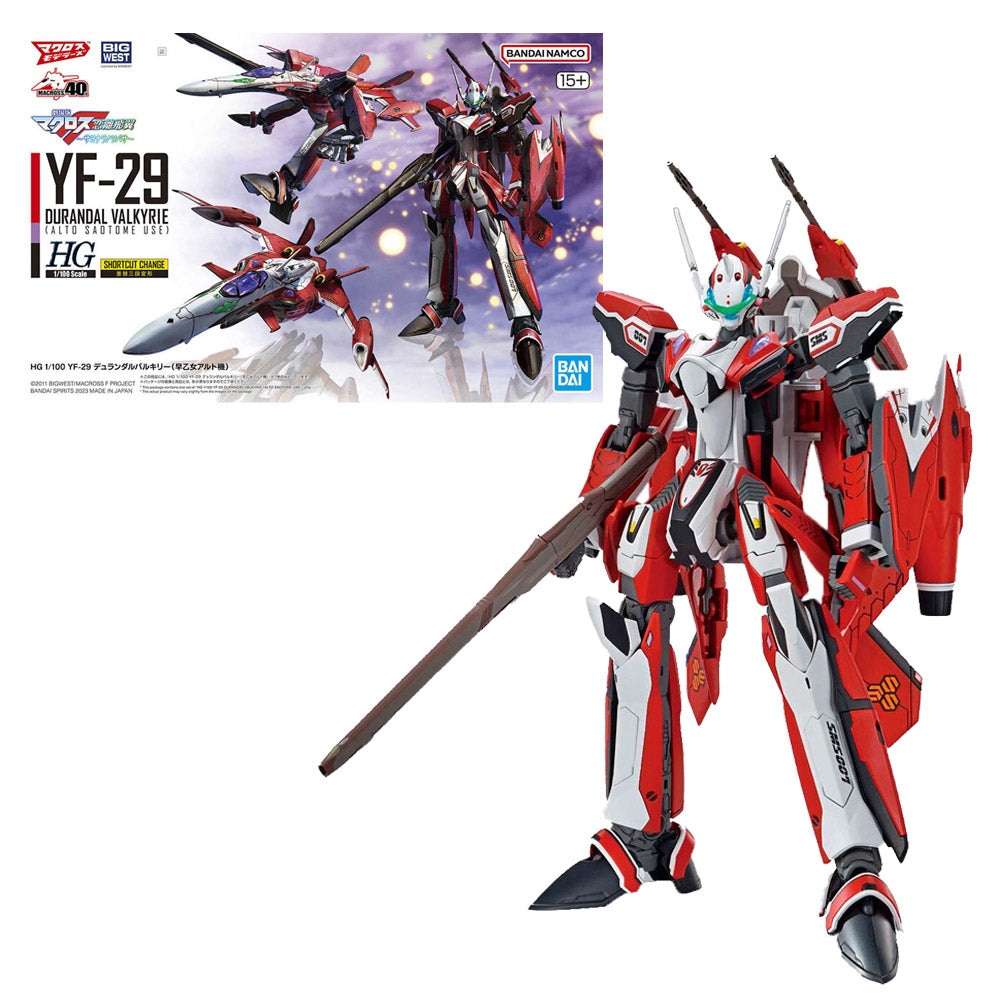 MACROSS HG YF-29 DURANDAL VALKYRIE (SAOTOME ALTO MACHINE)