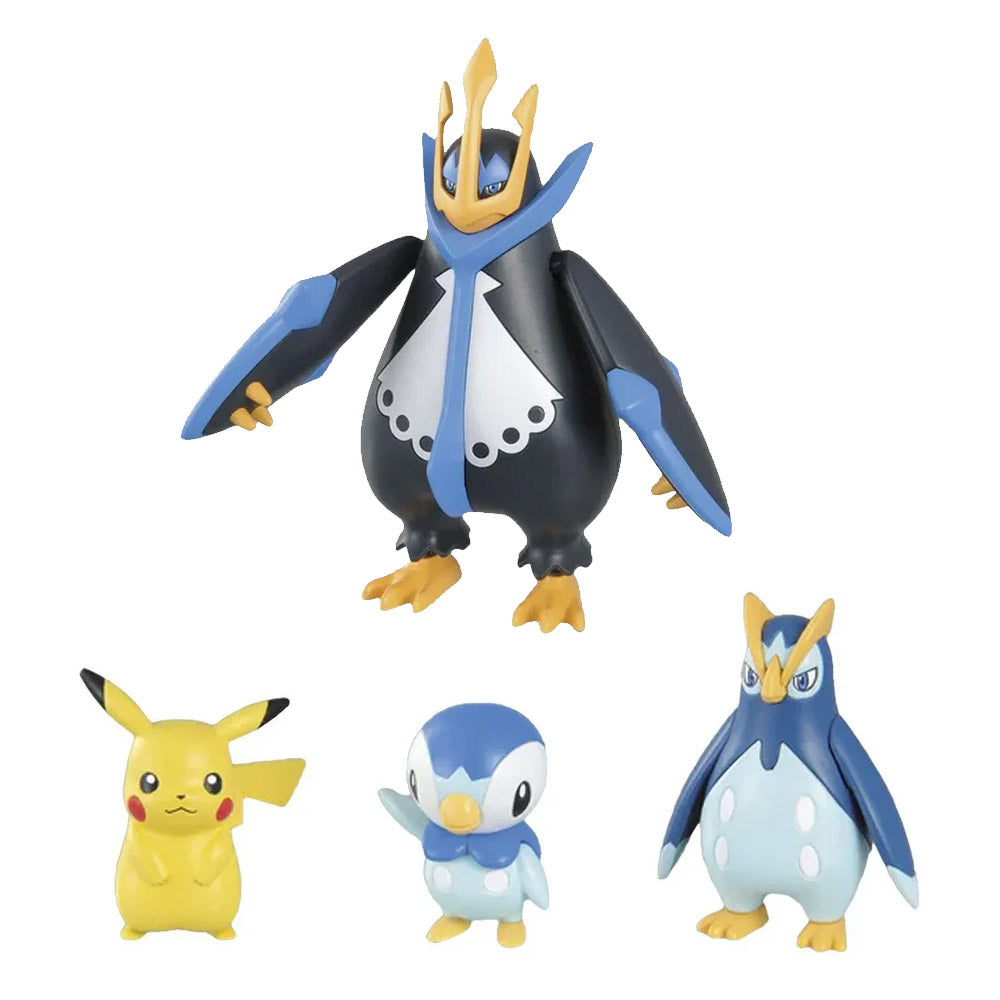 BANDAI POKEMON PLAMO 06 EMPOLEON EVOLUTION SET