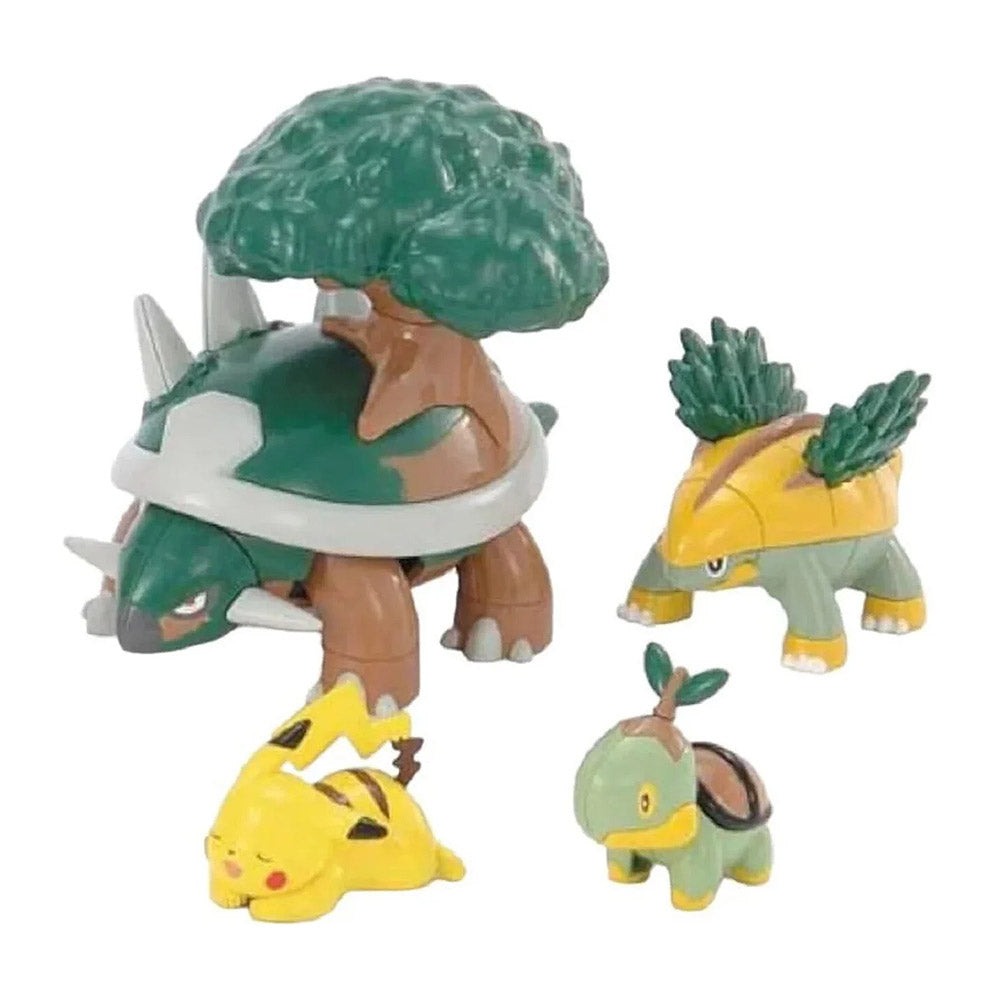 BANDAI POKEMON PLAMO 08 TORTERRA EVOLUTION SET