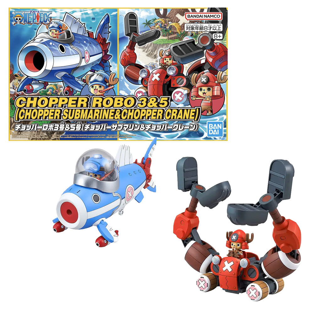 ONE PIECE CHOPPER ROBO NO.3 AND NO.5 (CHOPPER SUBMARINE & CHOPPER CRANE)