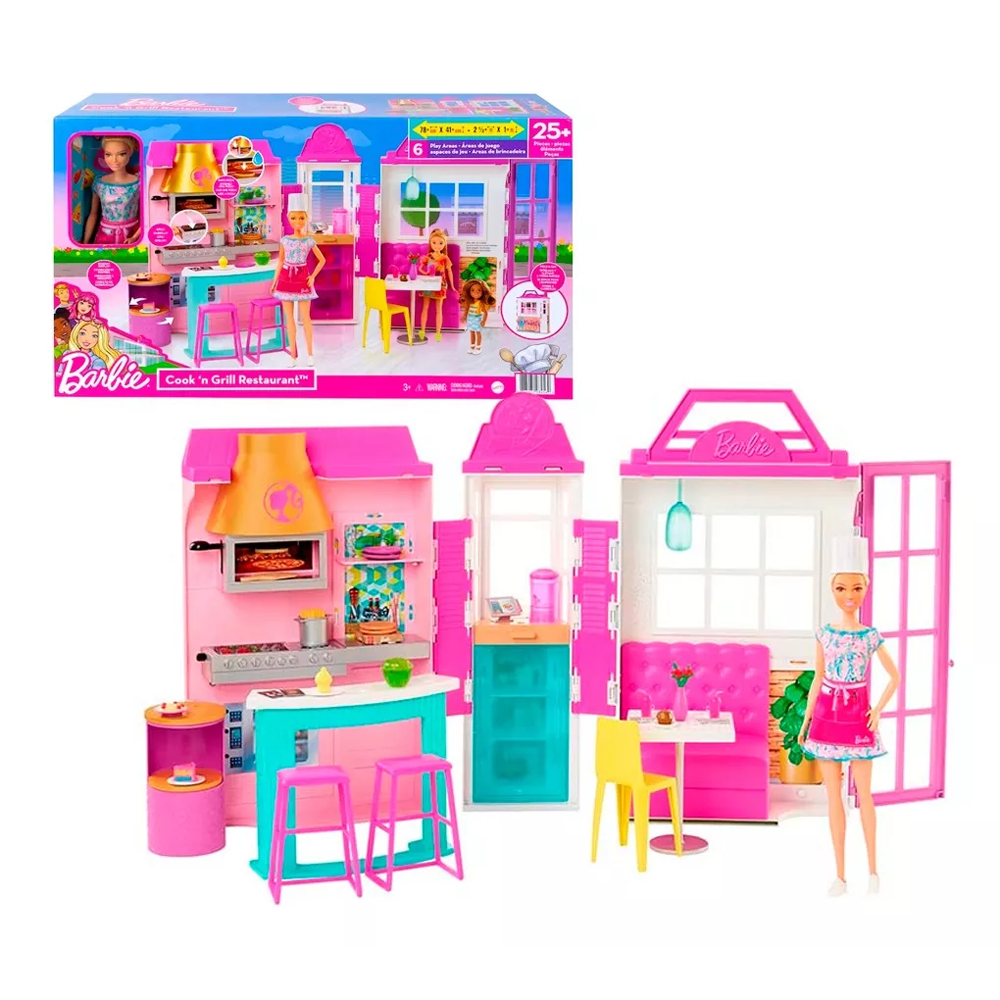 BARBIE COOK'N GRIL RESTORANT | MATTEL - IRION Juguetería - 
