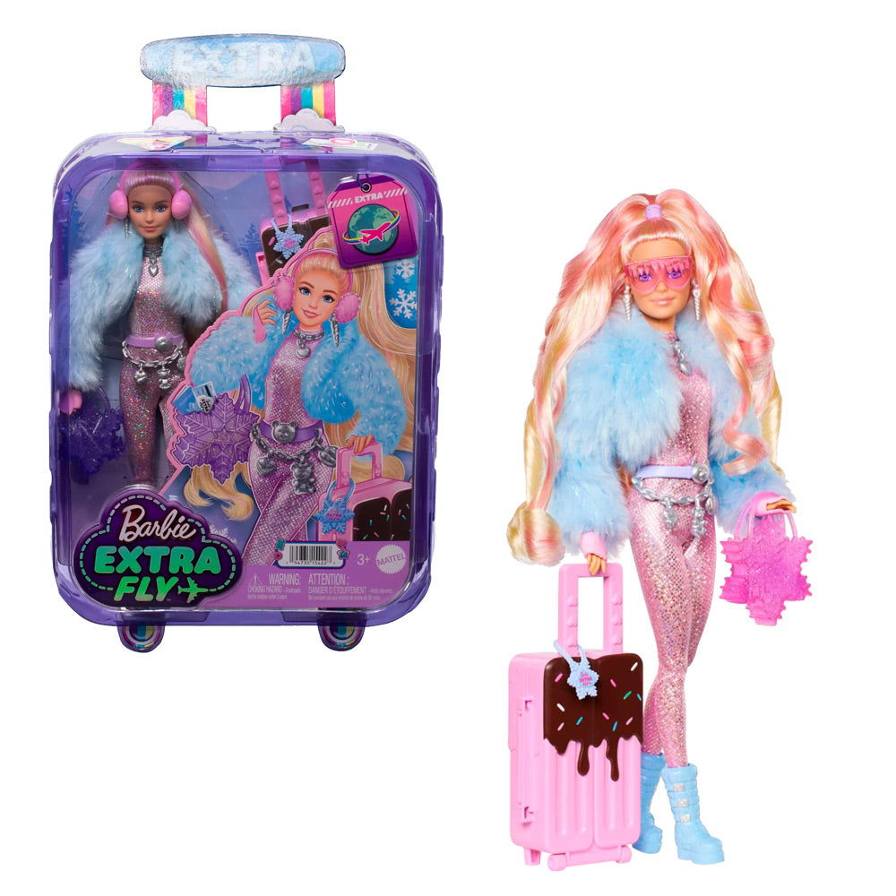 BARBIE EXTRA FLY CON ROPA DE NIEVE - IRION Juguetería - 