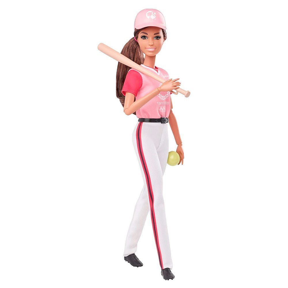 BARBIE MOVIMIENTOS DEPORTIVOS TOKYO 2020 JUGADORA DE SOFTBALL IRION Jugueteria