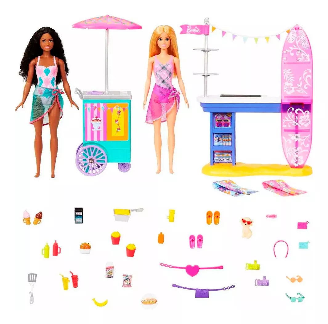 BARBIE PASEO EN PLAYA MALIBU | MATTEL - IRION Juguetería - 