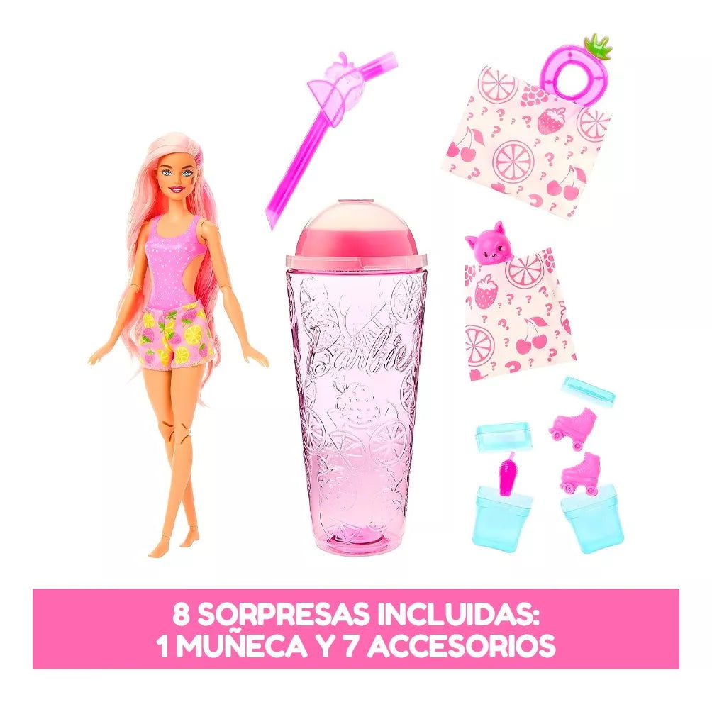 BARBIE POP REVEAL AROMA A FRESAS | MATTEL - IRION Juguetería - 