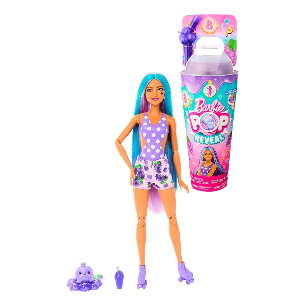 BARBIE POP REVEAL AROMA A UVAS | MATTEL - IRION Juguetería - 