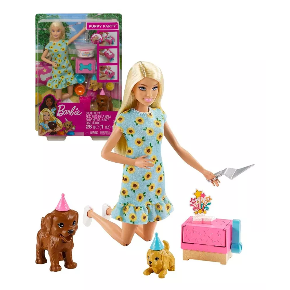 BARBIE PUPPY PARTY | MATTEL - IRION Juguetería - 