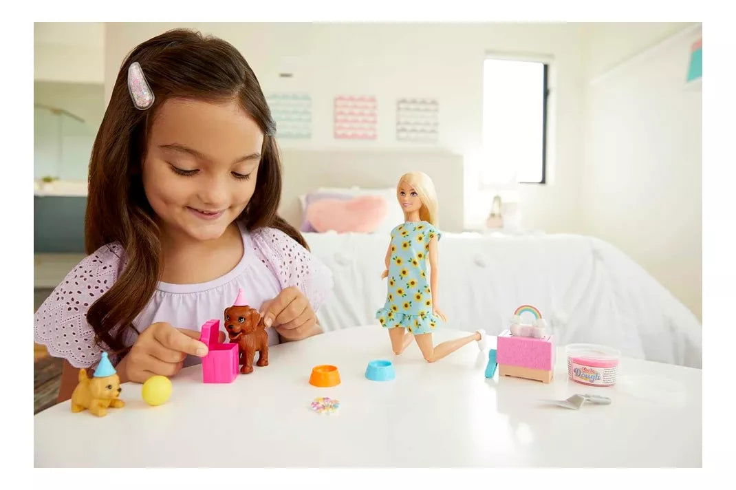 BARBIE PUPPY PARTY | MATTEL - IRION Juguetería - 