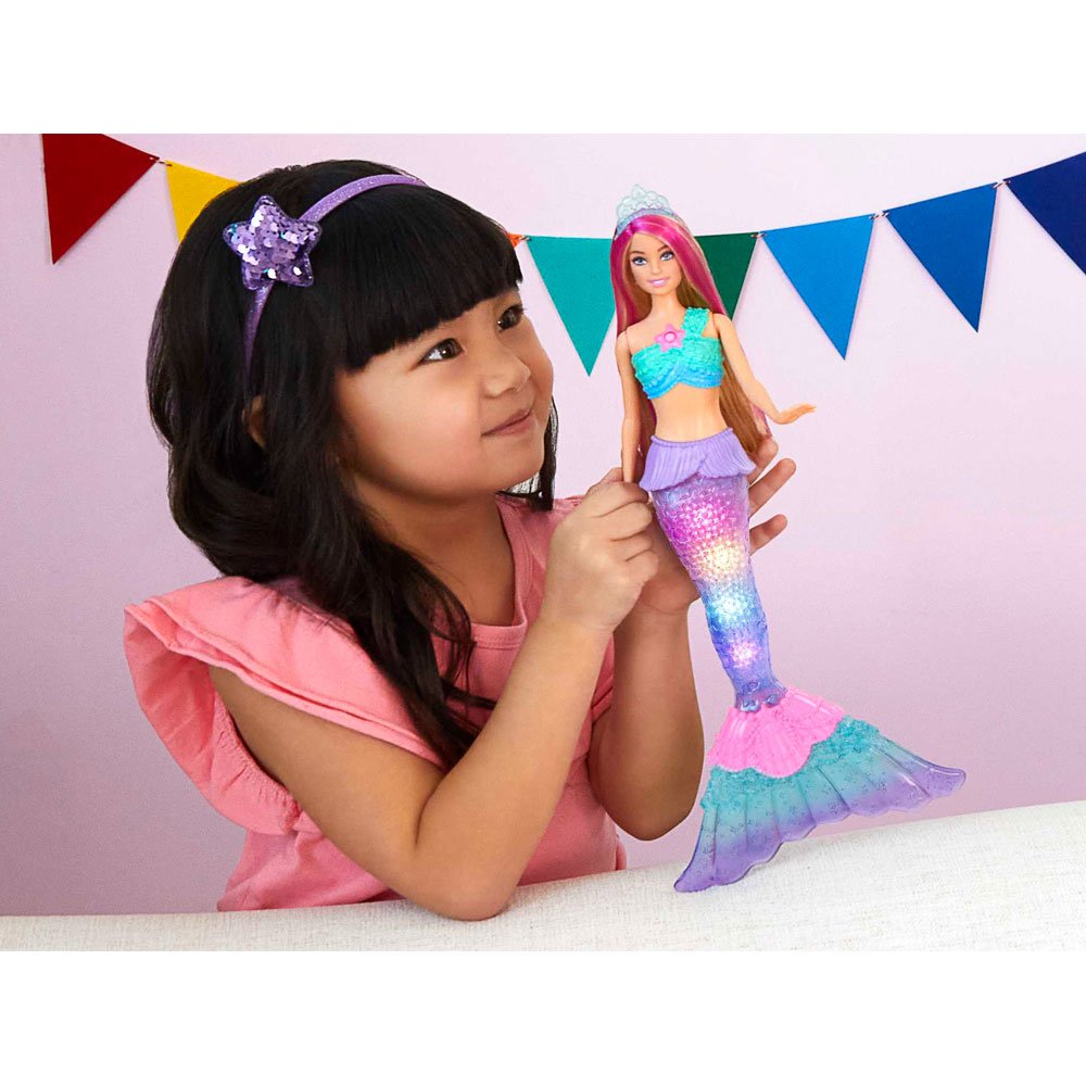 BARBIE SIRENA TWINKLE LIGHTS DREAMTOPIA - IRION Juguetería - 