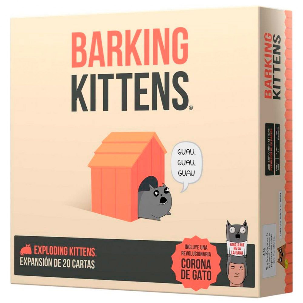 BARKING KITTENS (EXPANSIÓN DE EXPLODING KITTENS) - IRION Juguetería - 