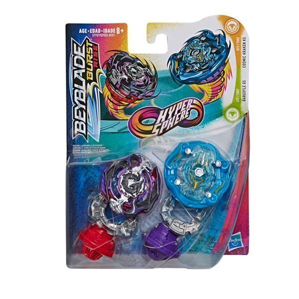 BEYBLADE BURST RISE HYPER SPHERE GARGOYLE G5 & COSMIC KRAKEN K5 - IRION Juguetería - 