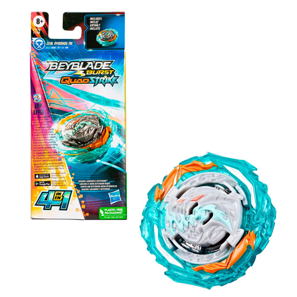 BEYBLADE BURST ZEAL NYDDHOG N8 QUAD STRIKE