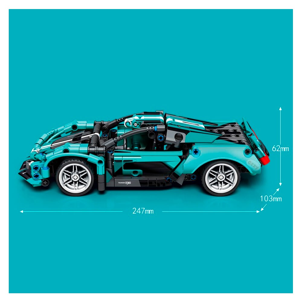 BLOQUES ARMABLES AUTO DEPORTIVO 426 PIEZAS 1:18 | SEMBO - IRION Juguetería - 