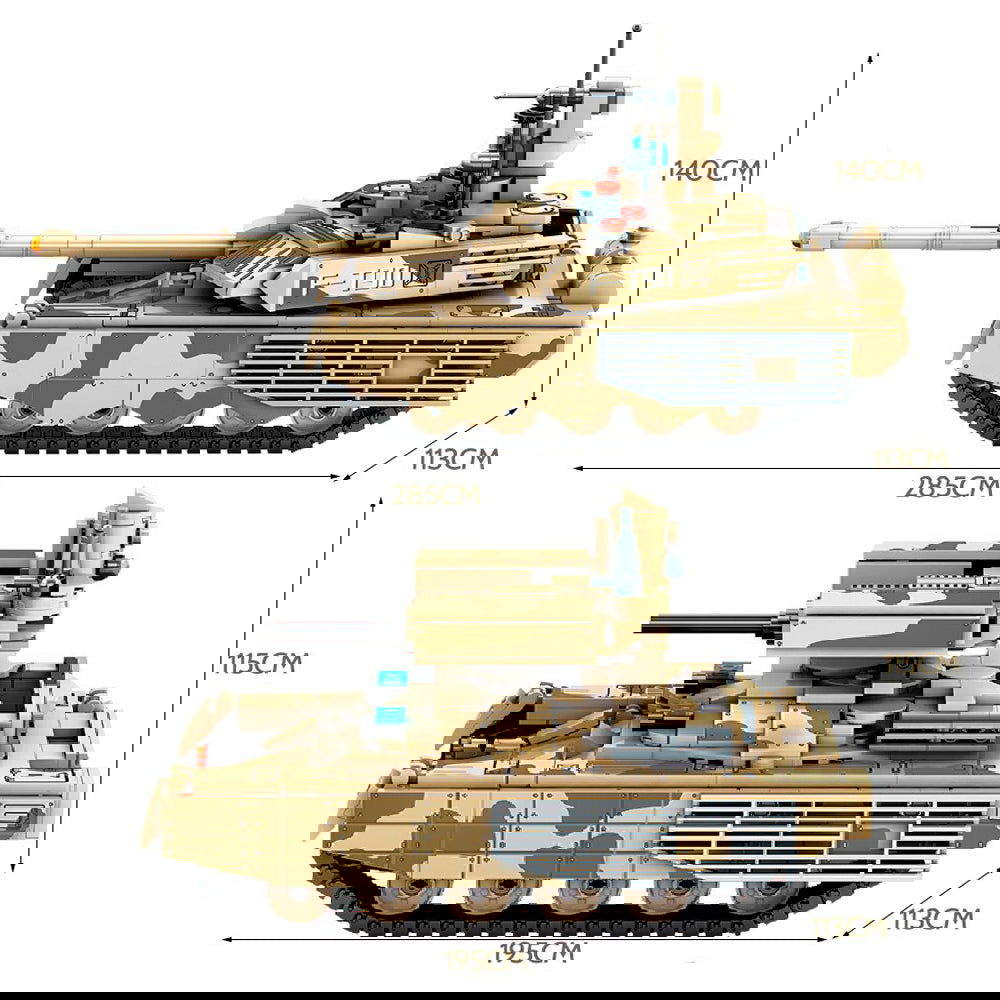 BLOQUES ARMABLES TANQUE DE DEFENSA T90S 710 PIEZAS | SEMBO - IRION Juguetería - 