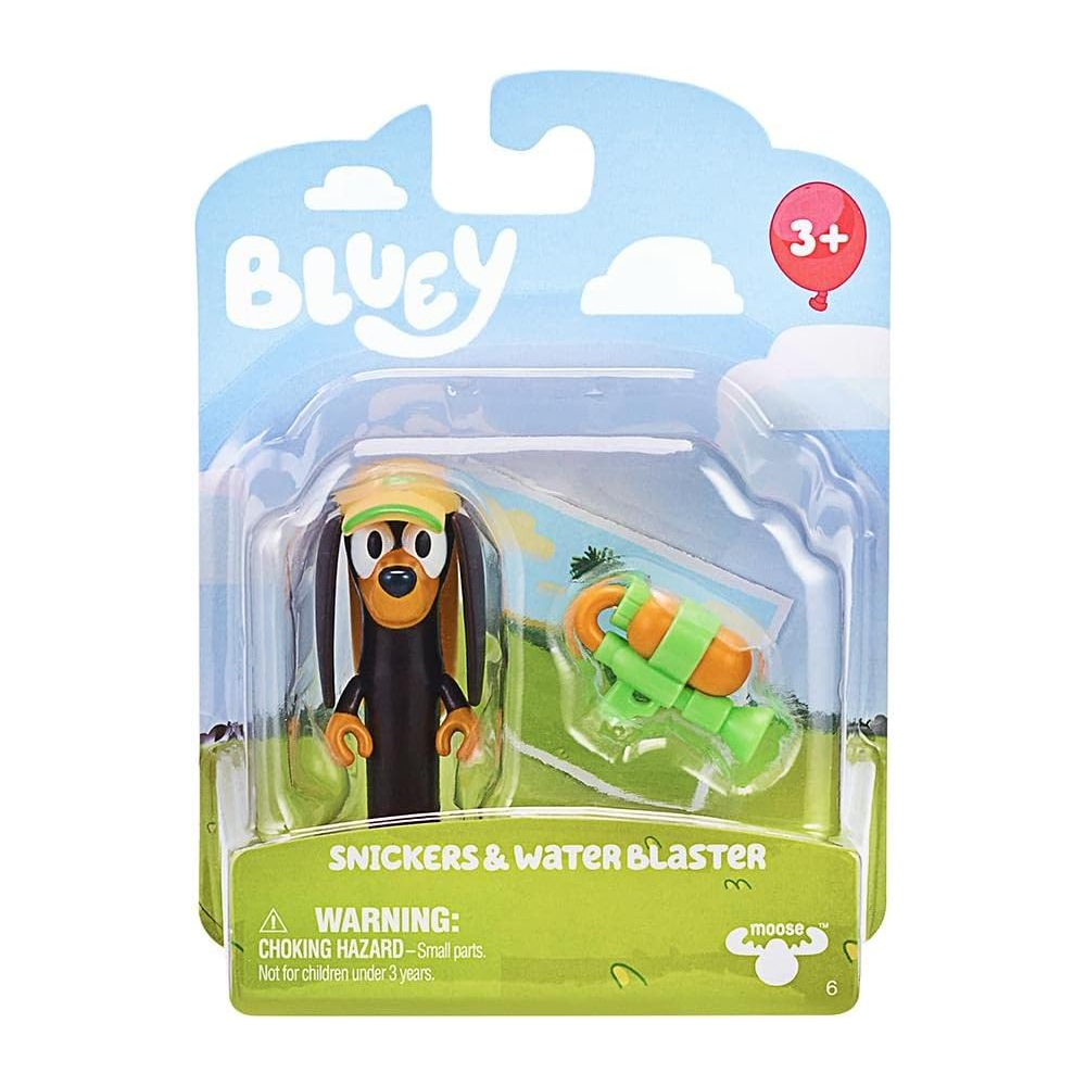 BLUEY SNICKERS Y PISTOLA DE AGUA | MOOSE - IRION Juguetería - 