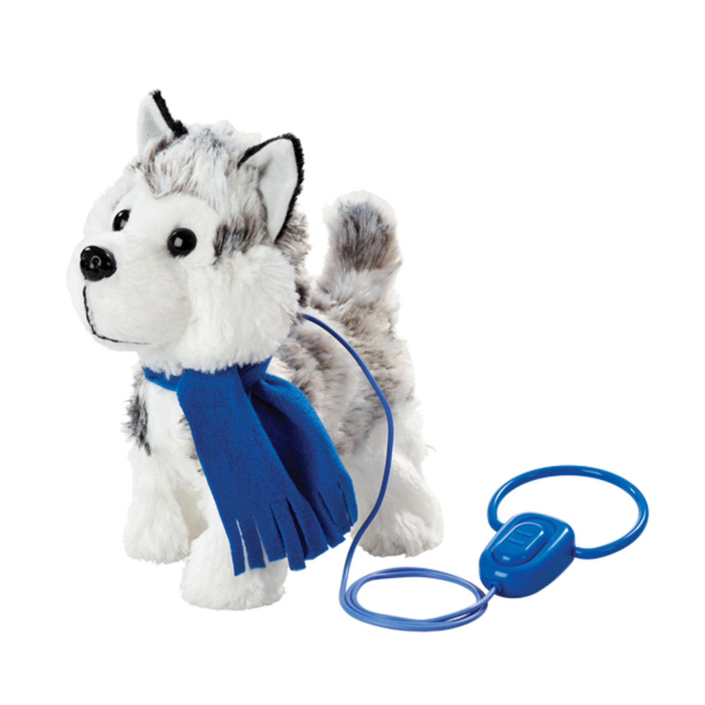 PELUCHE HUSKY ANIMATRÓNICO CAMINA Y HABLA