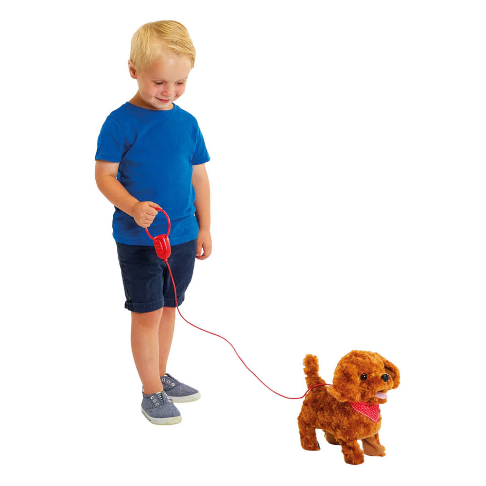 PELUCHE COCKERPOO ANIMATRÓNICO CAMINA Y HABLA