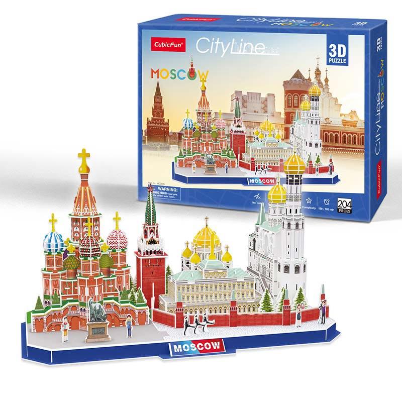 CUBICFUN CITY LINE MOSCOW 204 Pzs - IRION Juguetería - 