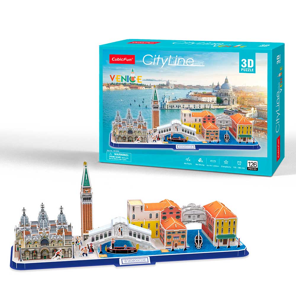CUBICFUN CITY LINE VENECIA 126 Pzs - IRION Juguetería - 