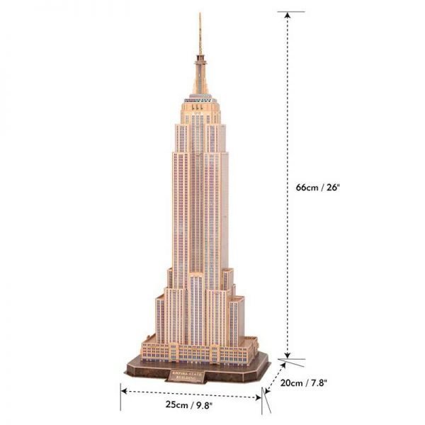 CUBICFUN NATIONAL GEOGRAPHIC EMPIRE STATE BUILDING NEW YORK (66 PIEZAS) - IRION Juguetería - 